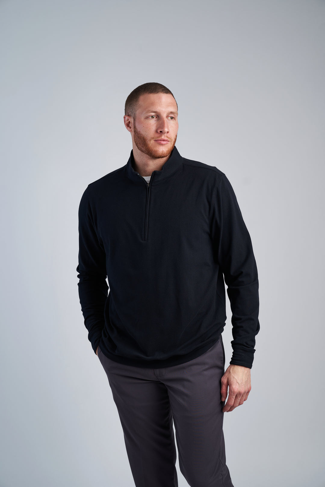 Men's Everyday Q-zip "Pitch Black" - OutWest US